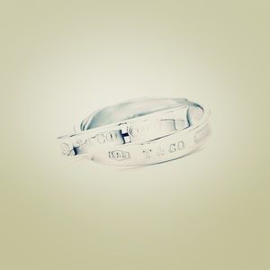 Tiffany co interlocking circles silver ring